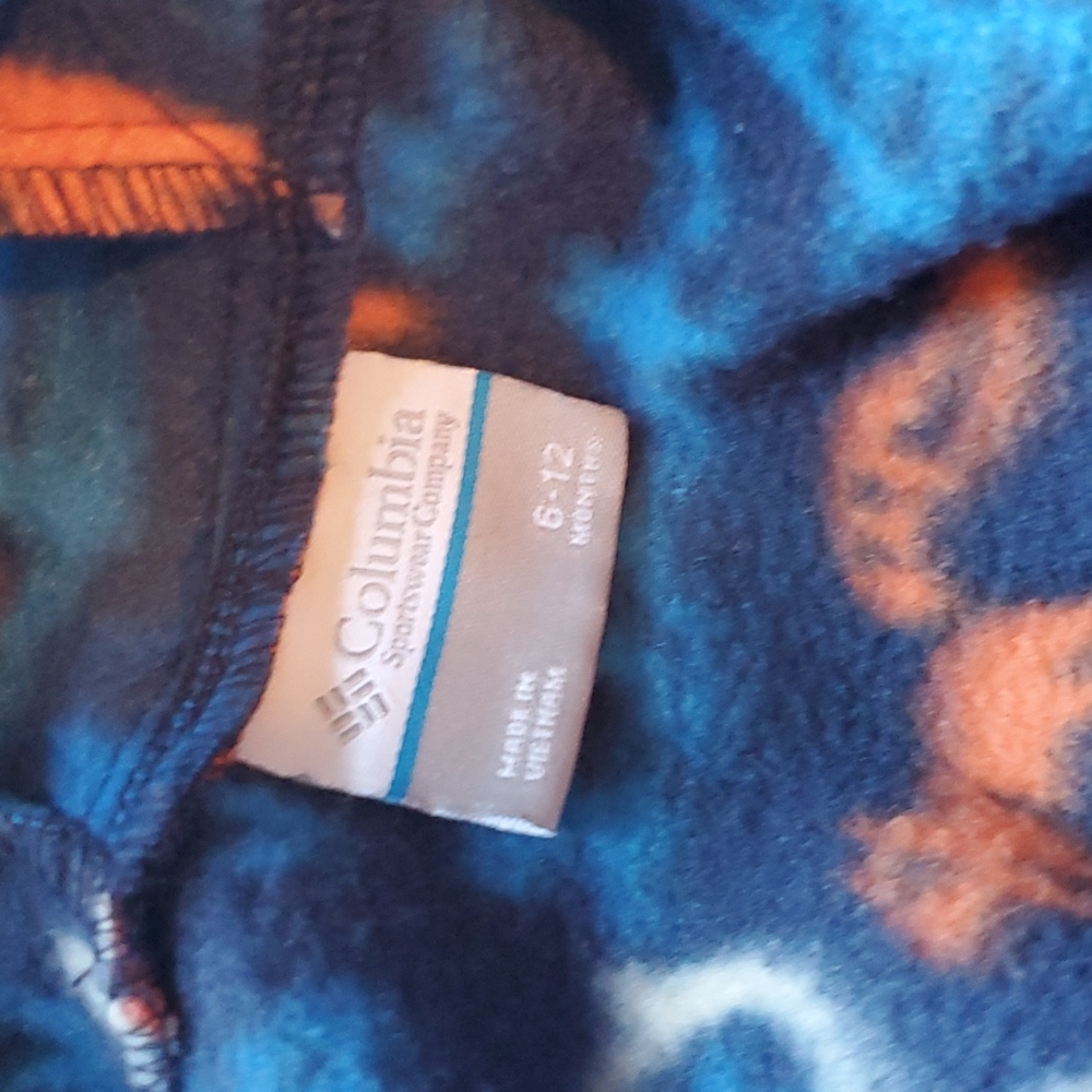 EUC Columbia fleece snowsuit size 6-12 months - Picture 5 of 6